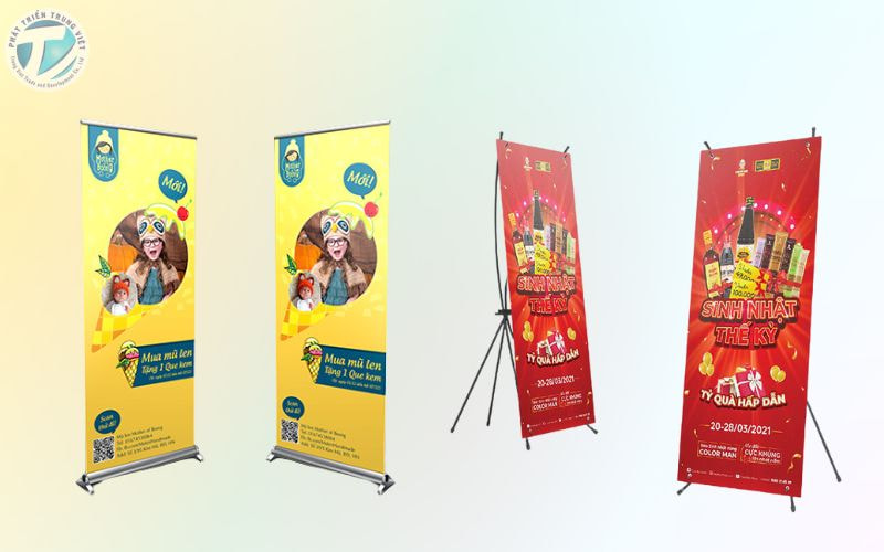 Làm standee, backdrop cho sự kiện và hội chợ